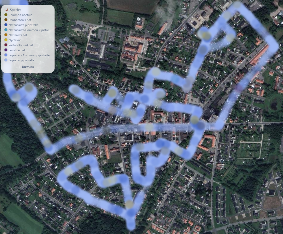 GPS transect route mapping